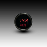 Intellitronix Voltmeter in Black Bezel - Red