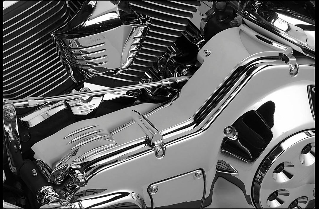 Harley FLHTC Electra Glide Classic 1990-2005 Inner Primary Cover Chrome Kuryakyn