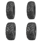 Set of 4 ATV QUADBOSS Tires (QBT447 26x9-12 Front, 26x11-12 Rear)