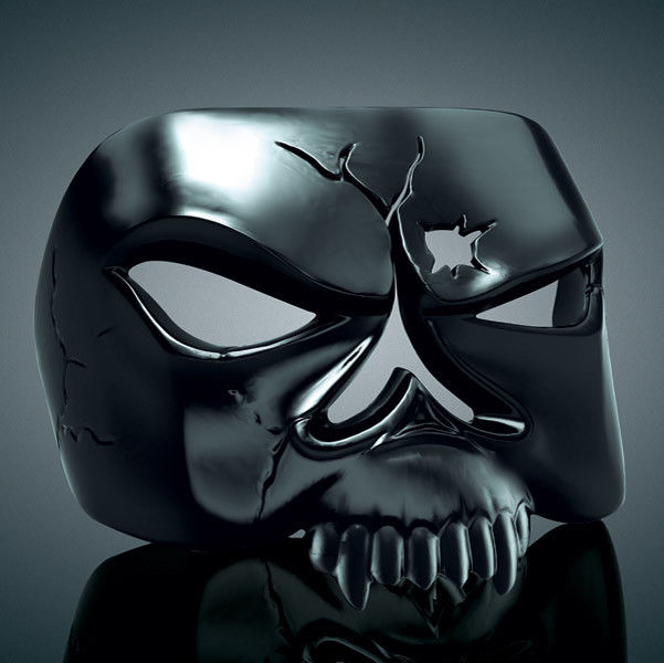 KURYAKYN BLACK CHROME ZOMBIE COVER FOR 1973-2017 HARLEY FENDER TAILLIGHT HD 9024
