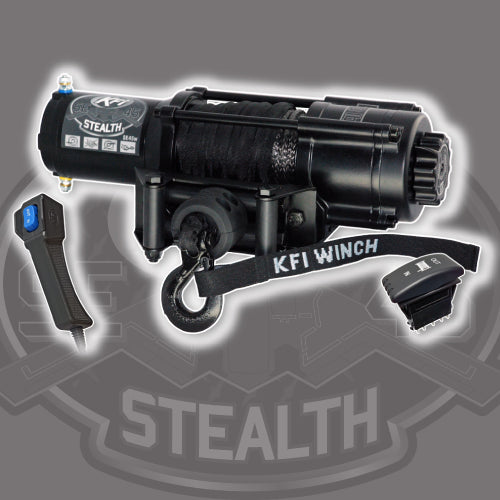 Winch Kit 4500 lb Wide For Polaris RZR XP 1000 Trails & Rocks 2019-2021 (Synthetic Rope)