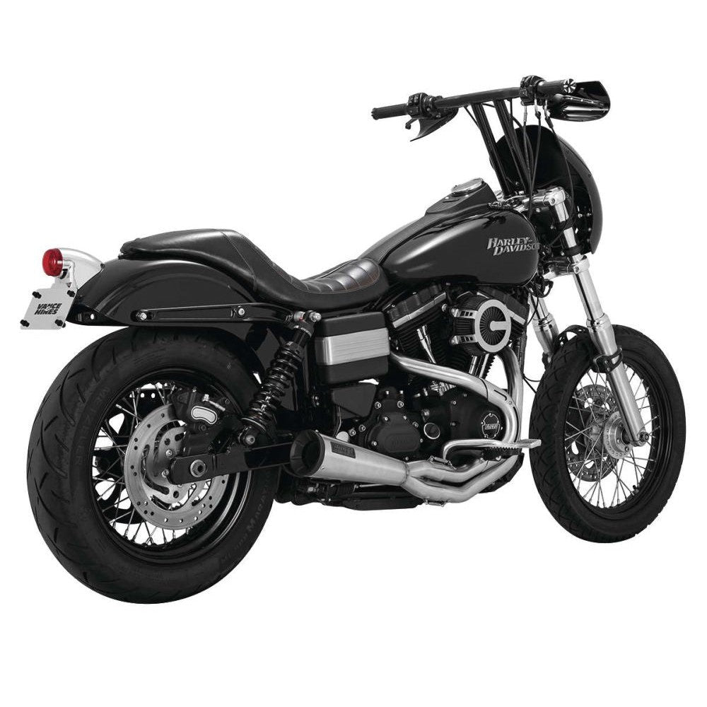 Vance And Hines 2-into-1 Upsweep Exhaust Stainless With Fuelpak FP4