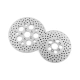 Bikers Choice Mirror Finish Vented Rotors For - 144602 Front 2.25" Center Hole