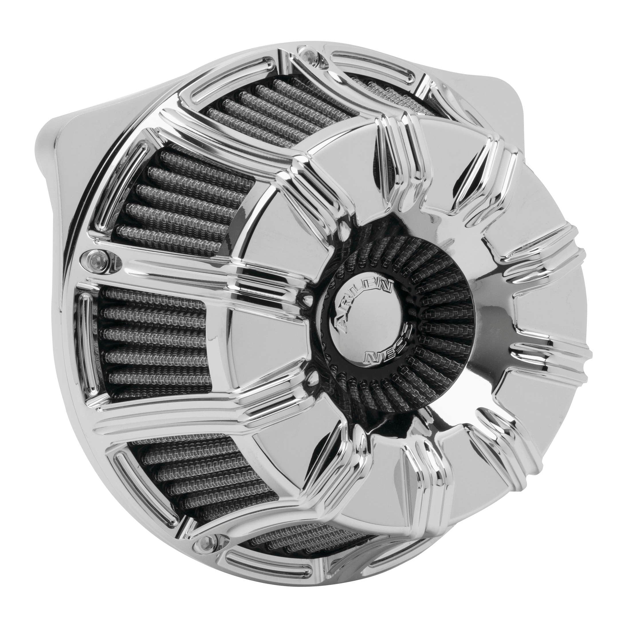 Arlen Ness Chrome 10 Gauge Inverted Stage 1 Air Cleaner Harley Milwaukee 8 17-18
