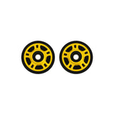 Mid Rail Yellow Idler Wheels Kit for Snowmobile ARCTIC CAT ZL 600, 800 2002-2003