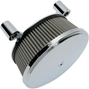 Arlen Ness Big Sucker Smooth Steel Chrome Air Filter Kit With Steel Cover 50-351