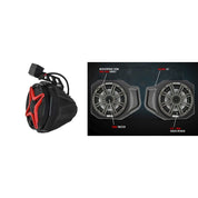 SSV Works Unloaded 10" Subwoofer And 6.5" Pods W/ Cage Mounted 6.5" SSV Speakers For Polaris RGR XP 1000 18-22