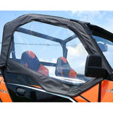 Falcon Ridge Black Canvas Soft Upper Doors With Zipper For Polaris General 2016-2021