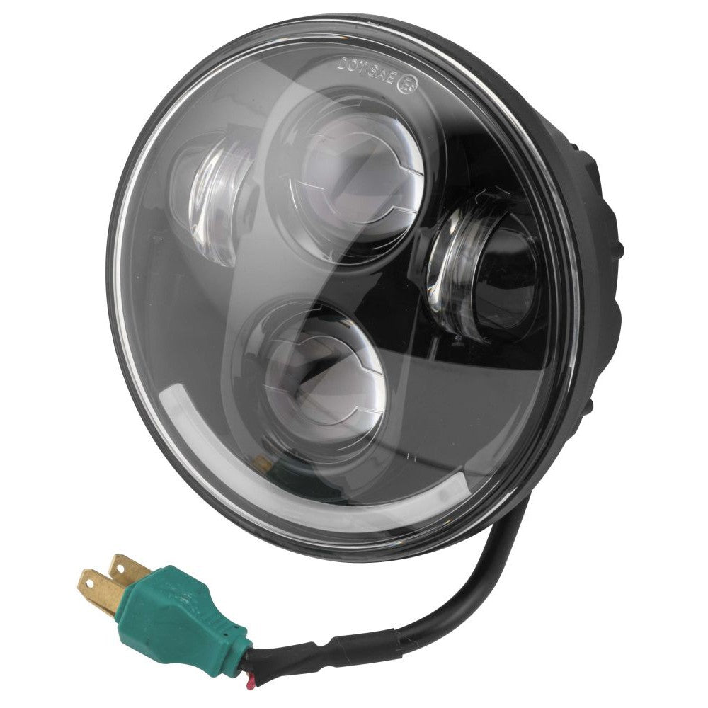 Letric Lighting LED Premium Projector Headlight Black 5.75"