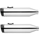 Freedom Performance Liberty Slip-On Mufflers Chrome/Sculpte d Black #HD00614