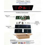 Intellitronix 1977-1990 Impala Caprice LED Digital DP1211 - Red
