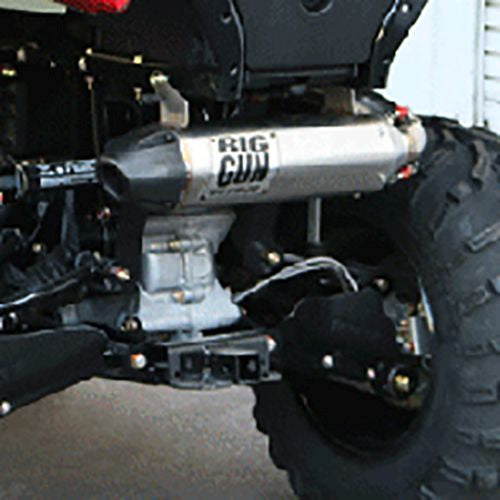 Big Gun EXO Stainless Steel Slip-On Exhaust With Black End Tip For Polaris Sportsman 570 450