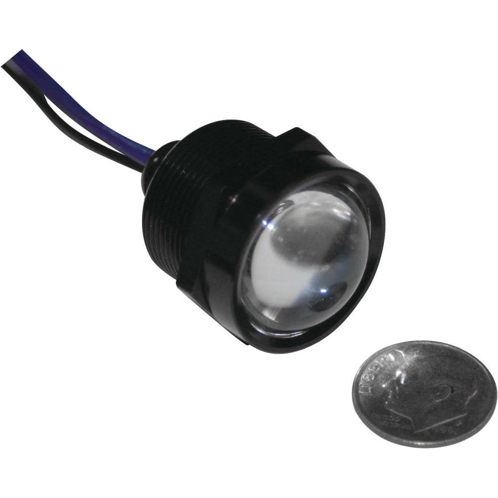 Letric Lighting Royal Flush Mount G2 LED 3-Wire, 1", Black/Red/Red