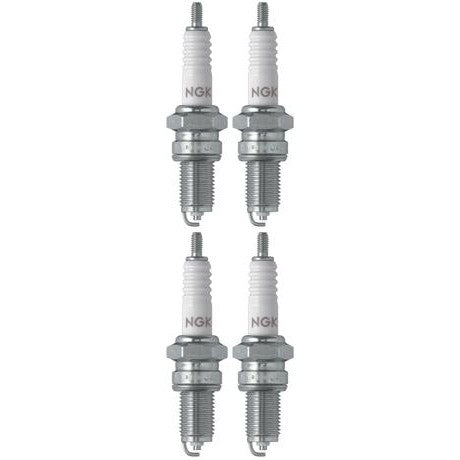 Set 4 NGK Standard Spark Plugs for Kawasaki VN1500-B 1987 Engine 1500cc