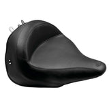 Asiento Mustang Vintage ancho individual liso negro para Harley-Davidson Softail Deluxe 2016-2017 76232