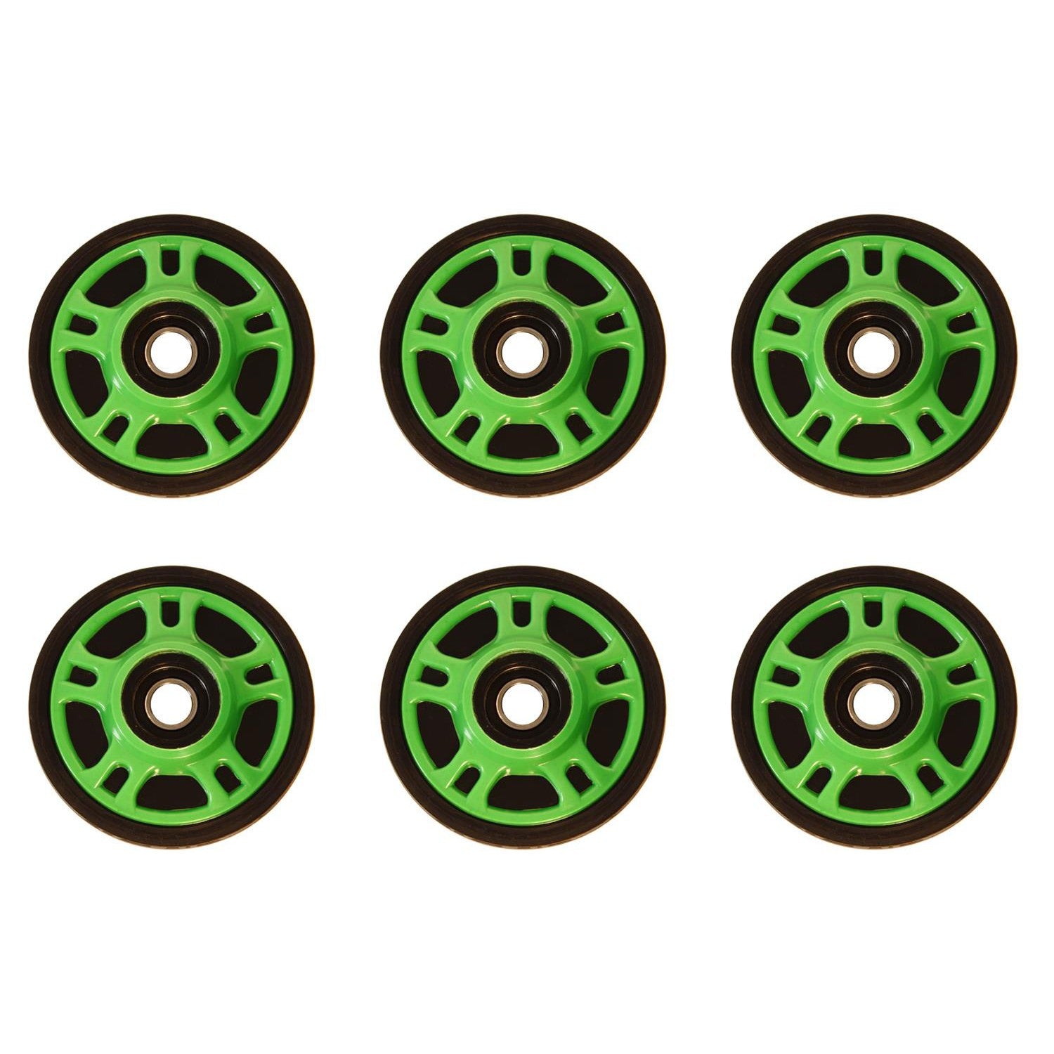 Front & Mid Rail Neon Green Idler Wheels Kit ARCTIC CAT 500 Sno Pro 2010-2011