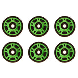 Front & Mid Rail Neon Green Idler Wheels ARCTIC CAT ZR 500,600 Carb./EFI/XC 2002