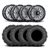 Rines ITP Momentum de 15" mecanizados en negro y neumáticos Cryptid [32x10-15]