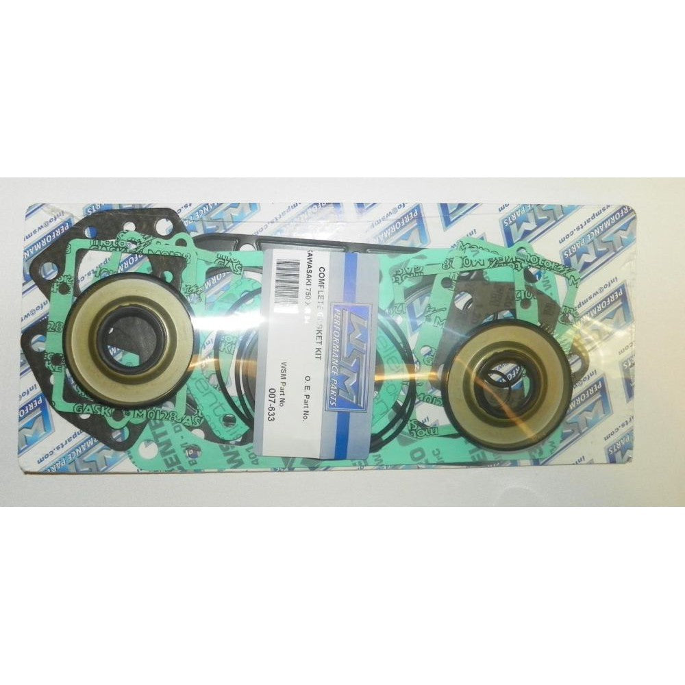 WSM Complete Gasket Kit For Kawasaki 750 XIR 1994 007-633