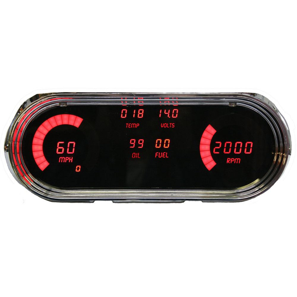 Intellitronix 1962-1965 Chevy Nova Digital Dash DP8001 - Red