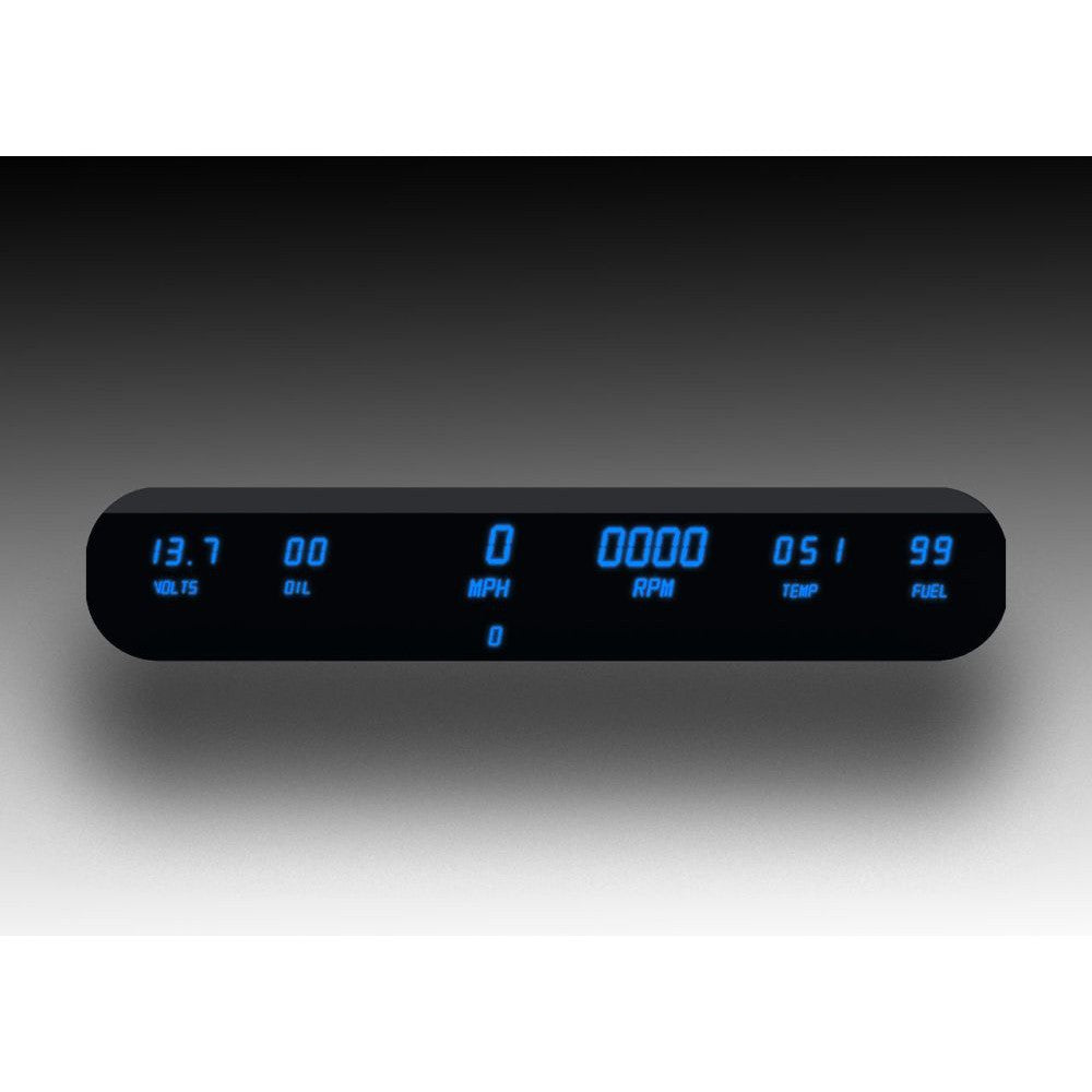 Intellitronix 6 Gauge Digital Universal Panel DP10002 - Blue