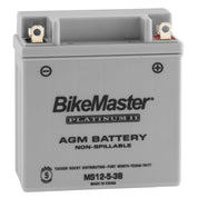 BikeMaster AGM 12V Platinum Battery For Yamaha XT550 1982-1983 Grey