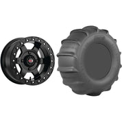 Set of 2 Mounted Wheel and Tire Kit Wheel: 15x10 5+5 4/156 Tire: 32x13-15 4 Ply