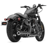 Silenciador deslizante Cobra de 3" con puntas Race Pro, color negro - 6081RB
