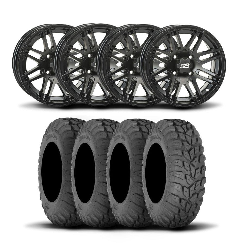 ITP SS316 12" Wheels And DuraCity Tires [25x8R-12]