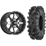 Set of 2 Mounted Wheel and Tire Kit Wheel: 14x7 5+2 4/110 Tire: 27x10-14 6 Ply