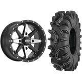 Set of 2 Mounted Wheel and Tire Kit Wheel: 14x7 5+2 4/110 Tire: 27x10-14 6 Ply