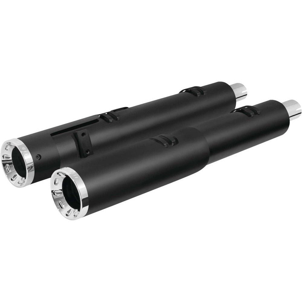 Freedom Performance 2-Step Slip-On Exhaust Straight Tip Black/Chrome - IN00200