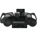 Unidad de fuente Rockford Fosgate, kit de 6 altavoces y amplificador para Harley-Davidson FLTRU 1998-2013, color negro