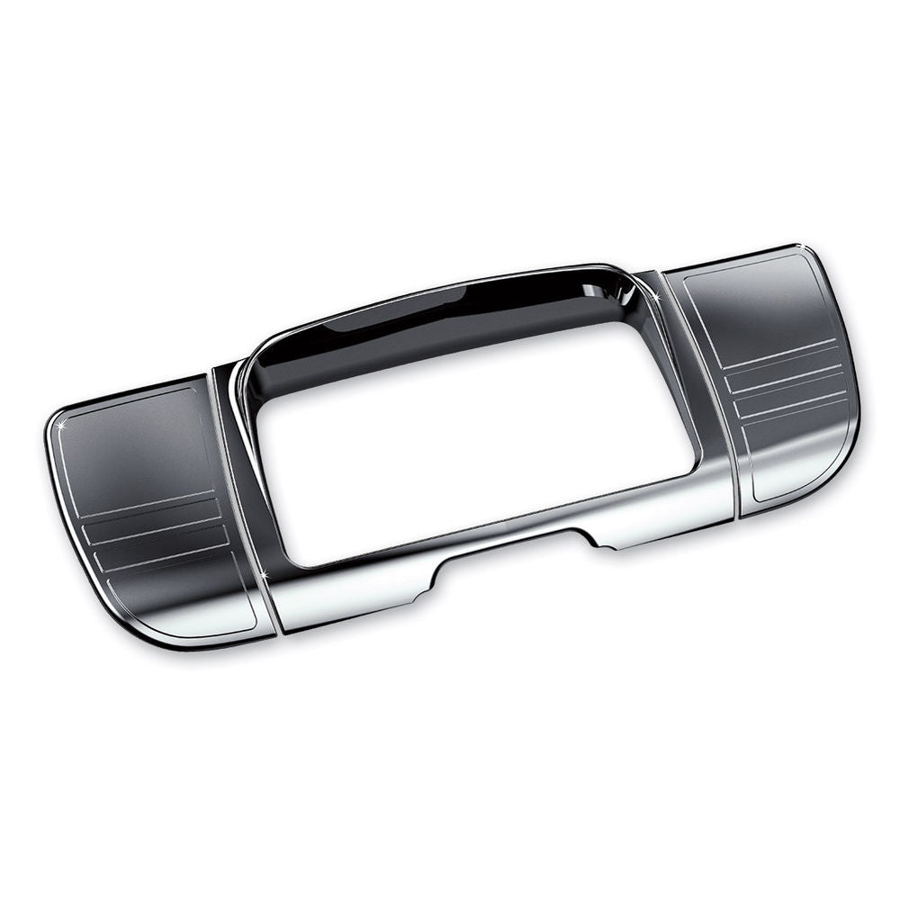 KURYAKYN DELUXE CHRME TRI LINE STEREO TRIM KIT FOR 2014-2017 HARLEY TOURING 7240