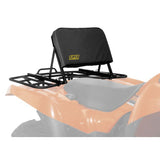Quadboss Heavy Duty 2" Thick Cushion ATV Backrest + Hardware + Can Fold Flat