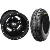 Set of 2 Mounted Wheel and Tire Kit Wheel: 10x5 3+2 4/144 Tire: 21x7-10 4 Ply