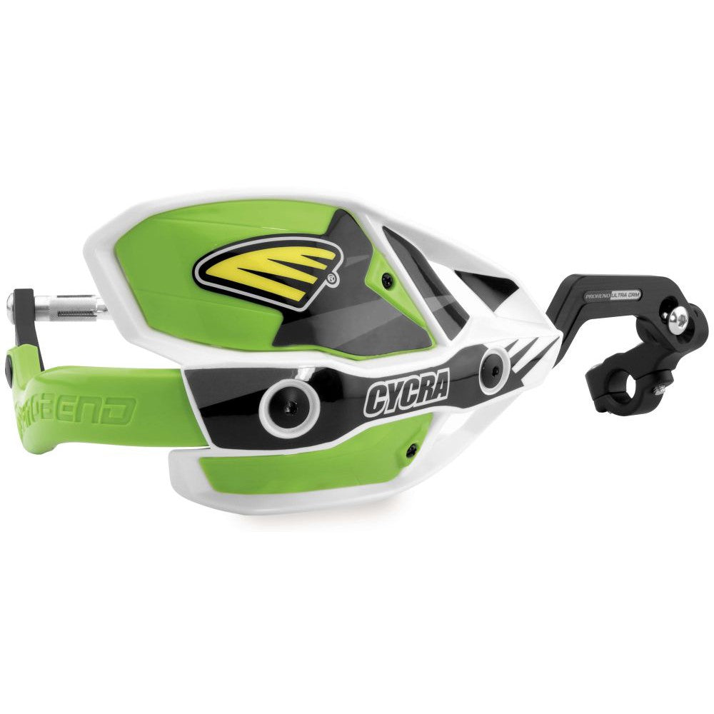 Cycra Probend Ultra CRM Handguard 1-1/8" Clamp White/Green - 1CYC-7408-72X