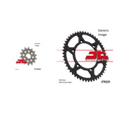 Kit de piñones de acero delanteros y traseros para todoterreno YAMAHA YZ250F 2001-2006