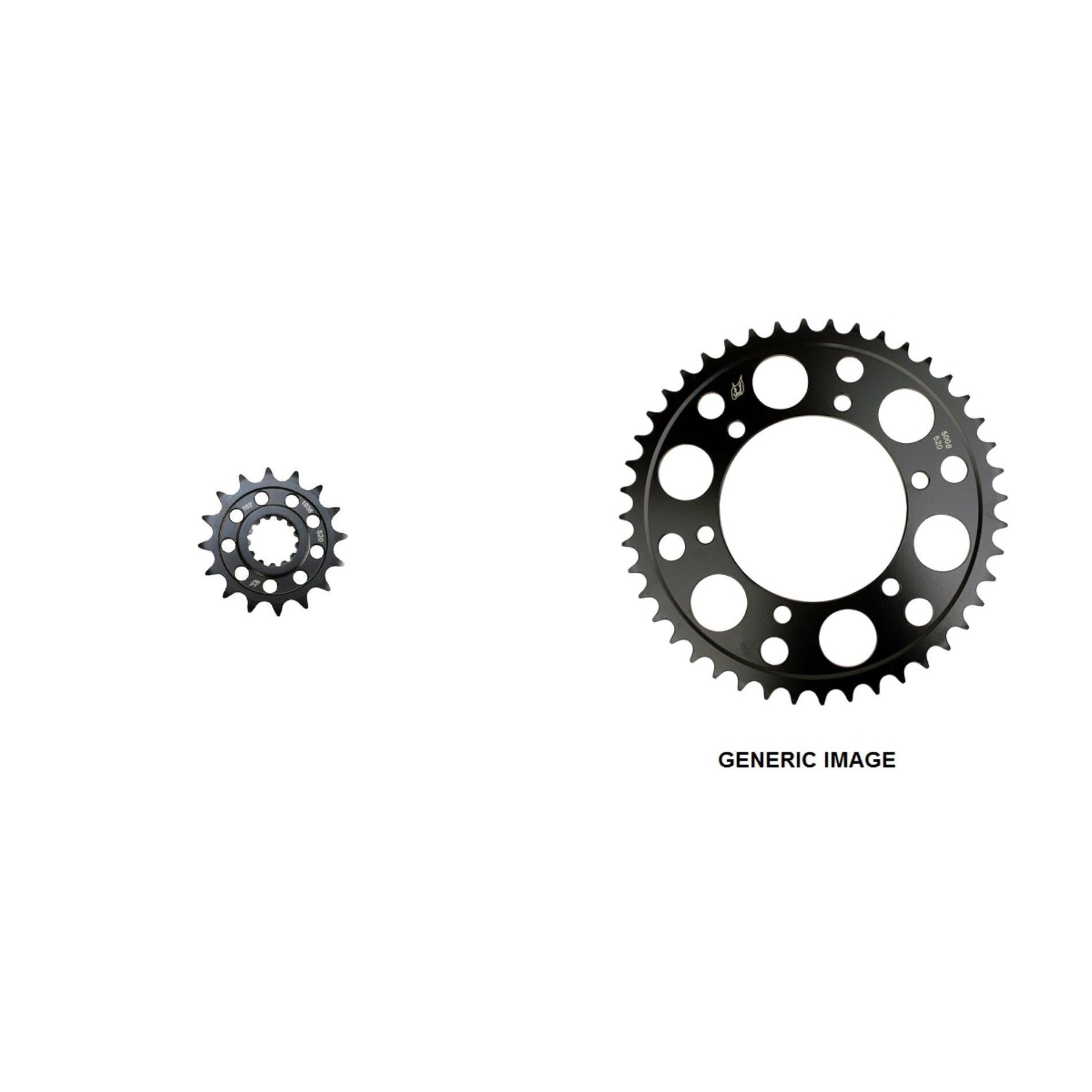 DRIVEN 520 Front & Rear Steel Sprocket Kit for Street YAMAHA FZ-09 2014-2016