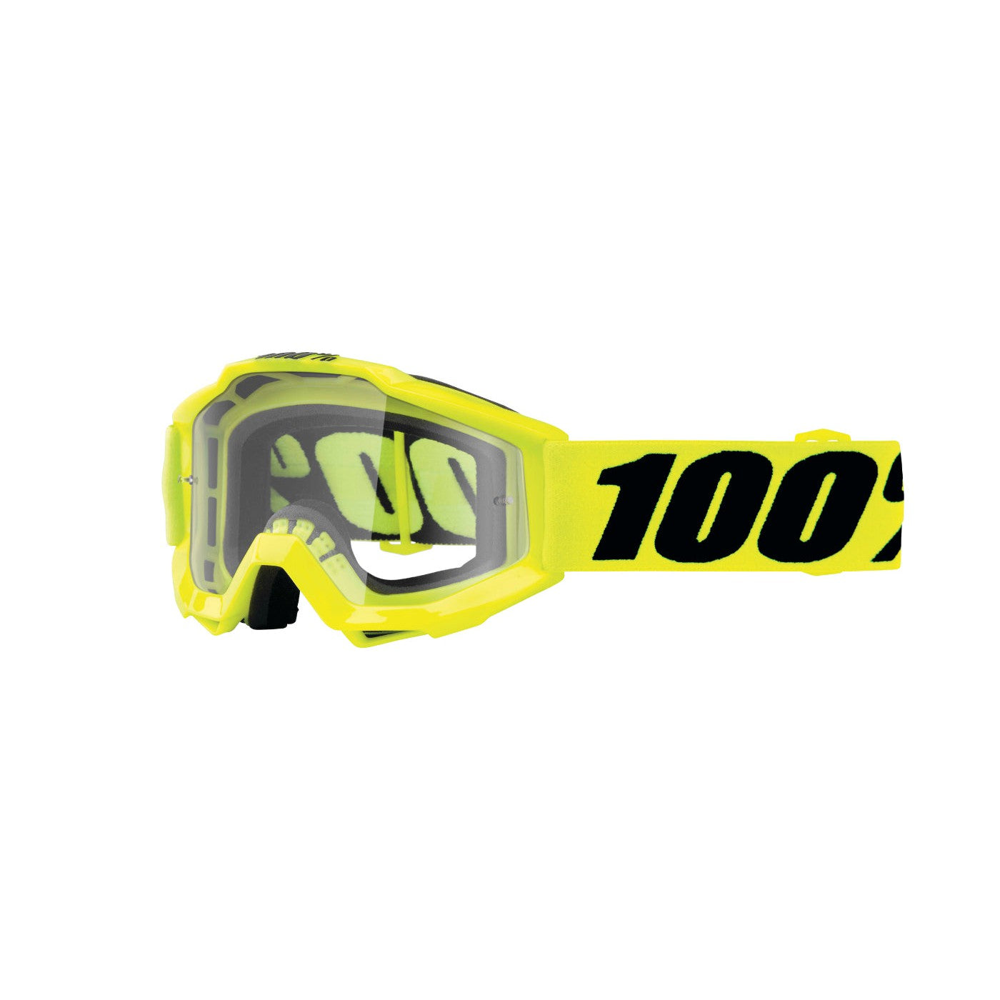 100% Gen1 Accuri Jr. Goggles Fluorescent Yellow with Clear Lens - 50300-004-02
