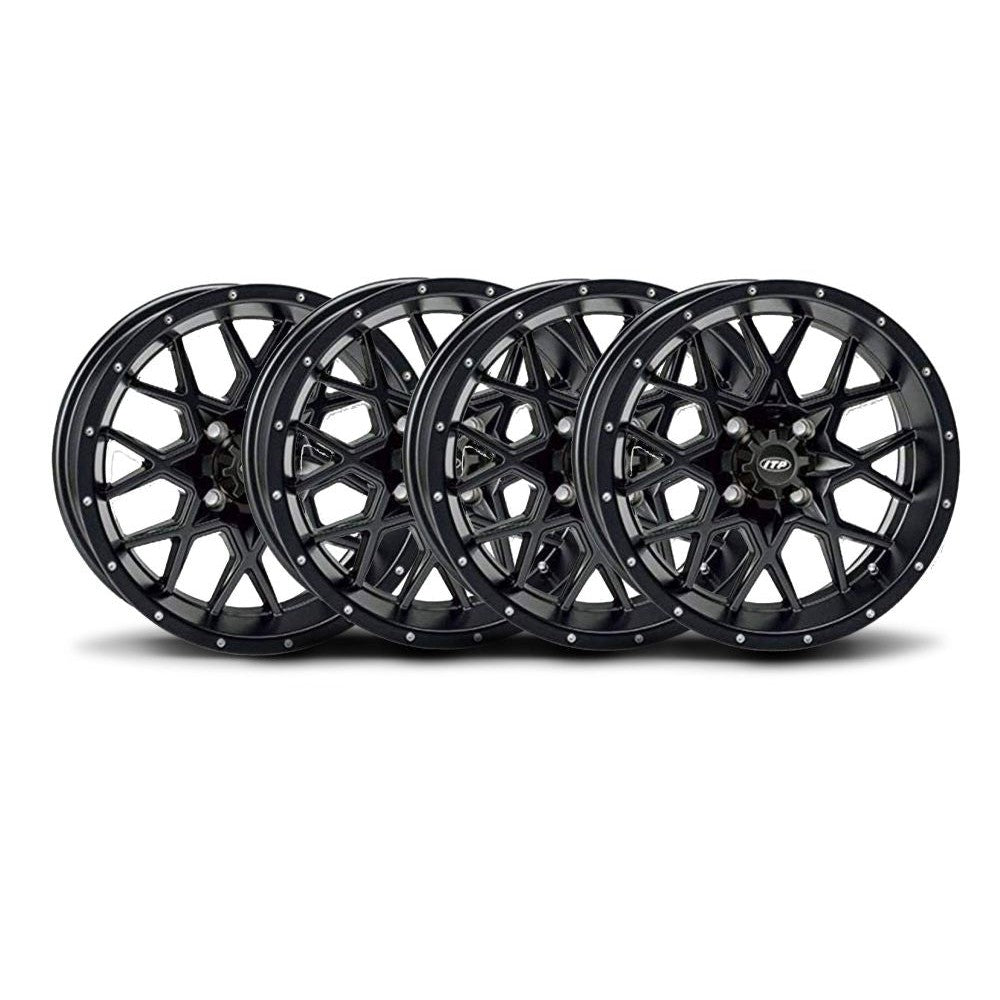 ITP Set of Four SS316 Alloy Aluminum Wheels 12x7 4/4 2+5