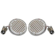 Letric Lighting Deluxe Bullet Style Turn Signal Inserts Amber 1157