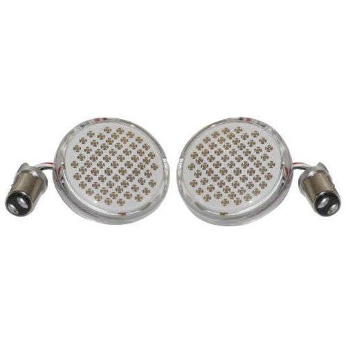 Letric Lighting Deluxe Bullet Style Turn Signal Inserts Amber 1157