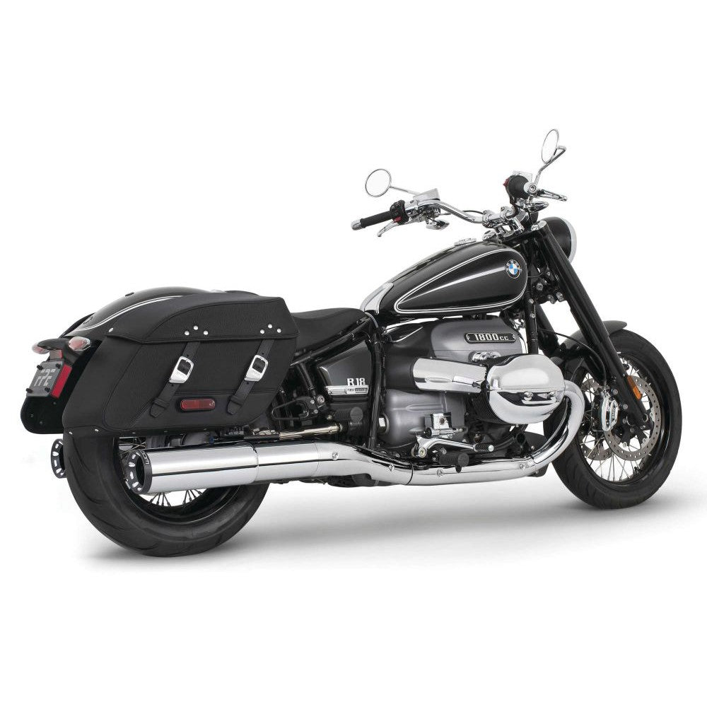 Freedom Performance 4.5" Slip-On Exhaust Straight Cut Chrome Black Tip For BMW R18 2021