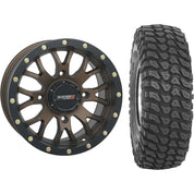 Set of 2 Mounted Wheel and Tire Kit Wheel: 14x7 5+2 4/137 Tire: 30x10-14 8 Ply