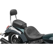 Cobra Detachable Backrest Short w/Pillion Pad Chrome - 502-2211