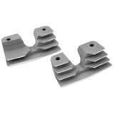 Bikers Choice Head Bolt Cover For - 19-001D3 Pair Finned Silver
