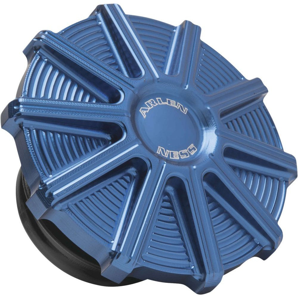 Arlen Ness 10-Gauge Blue Vented Gas Cap 701-003