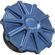 Arlen Ness 10-Gauge Blue Vented Gas Cap 701-003