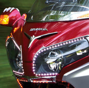 Kuryakyn Chrome Eyebrow Trim Accents Upper Fairing Scoop Vent Honda Goldwing F6B